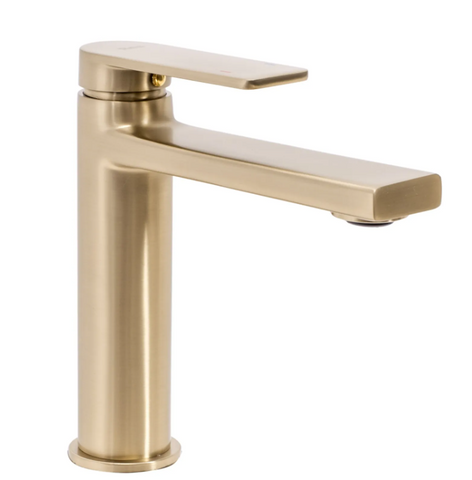 Змішувач для раковини (умивальника) REA VERSO BRUSHED GOLD низький REA-B6555 фото