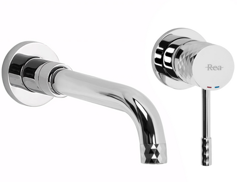 Змішувач для раковини (умивальника) REA LUNGO DIAMOND LONG CHROME + BOX прихованого монтажу REA-B6382 фото