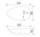 Умивальник (раковина) VBI TRENTO 55 WHITE накладний VBI-011900 фото 7