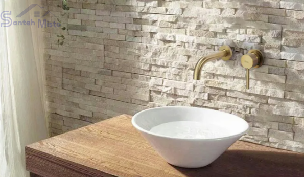 Смеситель для раковины (умывальника) REA LUNGO BRUSHED GOLD + BOX скрытого монтажа * REA-B8652 фото