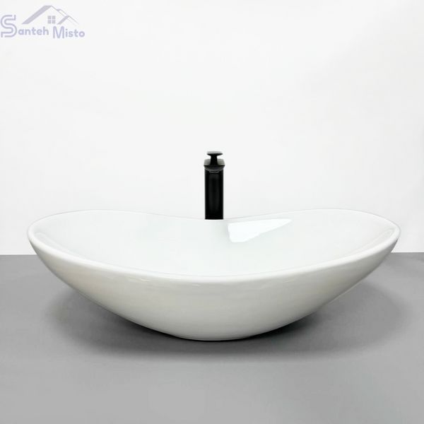 Умивальник (раковина) VBI TURIN WHITE накладний VBI-011500 фото