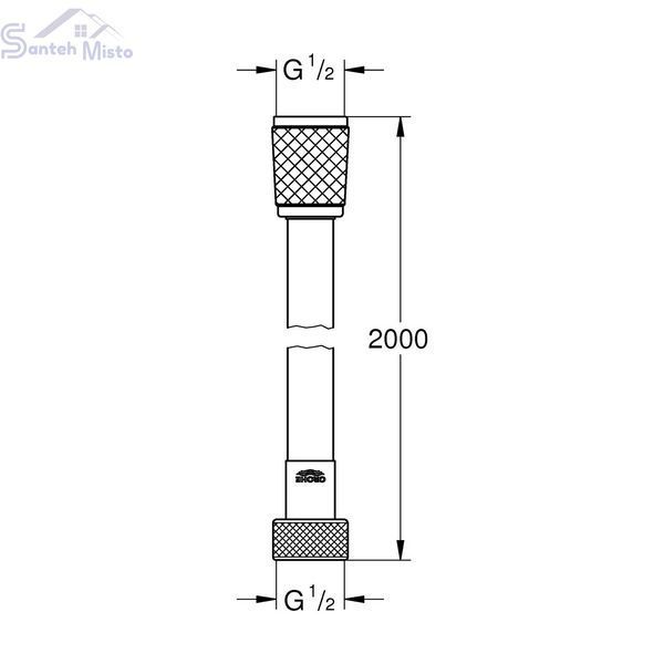 Шланг для душа Grohe VitalioFlex Comfort 2000 мм 27173002 CV032480 фото