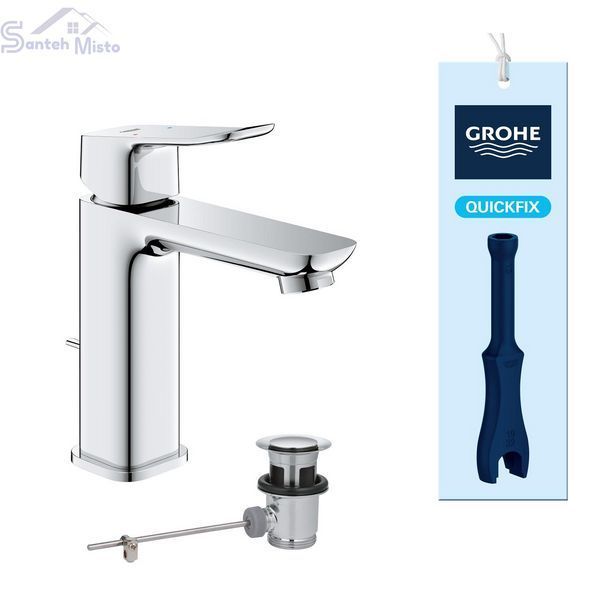 Змішувач для раковини Grohe QuickFix Dice M-Size 1018320000 з донним клапаном CV036182 фото