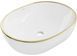 Умывальник (раковина) MEXEN VIKI WHITE GOLD EDGE накладной MEX-21054805 фото 1