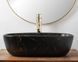 Умывальник (раковина) REA BELINDA BLACK MARBLE MATТ накладной REA-U8908 фото 3