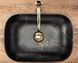 Умывальник (раковина) REA BELINDA BLACK MARBLE MATТ накладной REA-U8908 фото 4