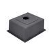 Комплект кухонної мийки Kraft HM 50х50 NANO BLACK (DECOR) PVD (3.0/1.0 мм)+Змішувач для кухні з підключенням до фільтра Kroner SM5560 фото 6