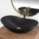 Умывальник (раковина) REA ROYAL 60 BLACK MATТ черный накладной REA-U0442 фото 5