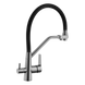 Комплект кухонної мийки Kraft HM 50х50 NANO BLACK (DECOR) PVD (3.0/1.0 мм)+Змішувач для кухні з підключенням до фільтра Kroner SM5560 фото 9