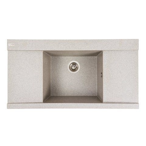 Гранитная мойка для кухни Platinum 9651 ATLAS серый 41052 фото