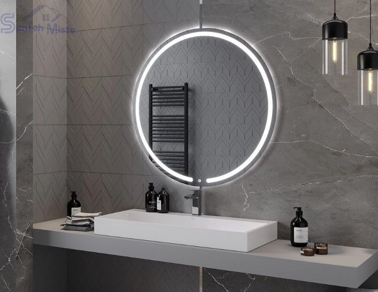 Дзеркало MEXEN ROSE 100 LED кругле MEX-9810-100-100-611-00 фото