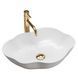Умивальник (раковина) REA PEARL WHITE білий накладний * REA-U0265 фото 1