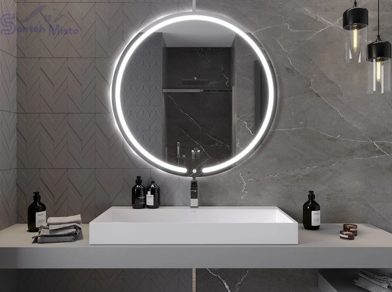 Дзеркало MEXEN ROSE 100 LED кругле MEX-9810-100-100-611-00 фото