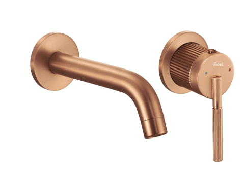 Змішувач для раковини (умивальника) REA ARGON BRUSHED COPPER + BOX прихованого монтажу REA-B2093 фото