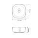 Умивальник (раковина) VBI AREZZO WOOD MATT накладний VBI-013205 фото 2