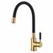 Комплект кухонной мойки Kraft NANO GOLD PVD HS60*45 (3.0/1.0 мм) декор SM42057 фото 6