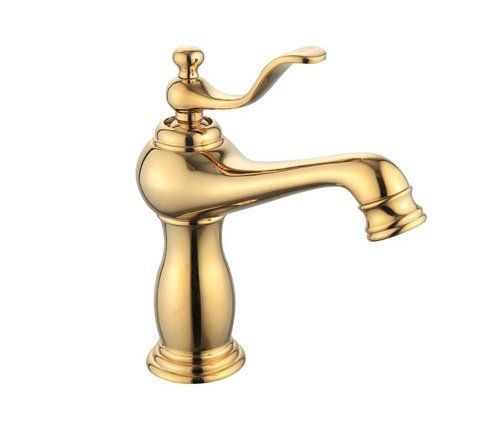 Змішувач для раковини (умивальника) MEXEN VELA GOLD золотий низький MEX-744500-50 фото