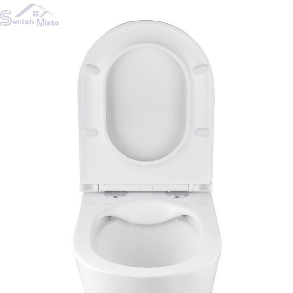 Комплект 4 в 1: Инсталляция GROHE Solido 3 в 1 3884966Q + Унитаз безободковый Kroner Armada WHI513636 RIMLESS с сиденьем Slim Duroplast / Soft-close / Quick relase KA513636WHIR (3884966KA513636) CV033599 фото