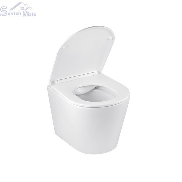 Комплект 4 в 1: Инсталляция GROHE Solido 3 в 1 3884966Q + Унитаз безободковый Kroner Armada WHI513636 RIMLESS с сиденьем Slim Duroplast / Soft-close / Quick relase KA513636WHIR (3884966KA513636) CV033599 фото