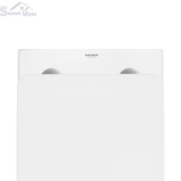 Унитаз подвесной безободковый Kroner Eifel WHI483429 TORNADO с сиденьем (KE483429WHIT) CV032966 фото