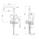 Комплект кухонної мийки Kraft HM 50х50 NANO BLACK PVD (3.0/1.0 мм) декор SM6430 фото 19