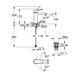 Смеситель для раковины Grohe QuickFix Dice M-Size 1018332430 с донным клапаном CV036188 фото 2