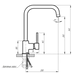 Комплект кухонної мийки Kraft NANO BLACK PVD HS 65х48 (3.0/1.0 мм) SM1802 фото 9