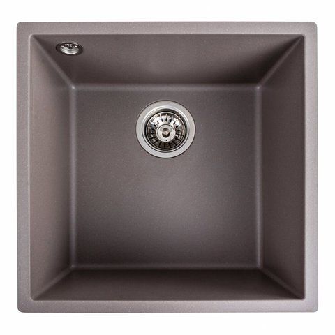 Гранитная мойка для кухни Platinum 4040 RUBA матовая Дюна 41640 фото