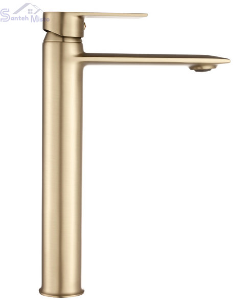 Змішувач для раковини REA VENETA BRUSHED GOLD високий REA-B3009 фото
