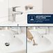 Смеситель для раковины Grohe QuickFix Dice ES M-Size 1018360000 с донным клапаном CV036191 фото 8