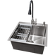 Комплект кухонной мойка Kraft KRF 5050 decor (3.0/1.0 мм) SM3705 фото 1
