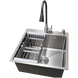 Комплект кухонной мойка Kraft KRF 5050 decor (3.0/1.0 мм) SM3705 фото 3