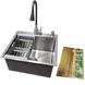 Комплект кухонної мийки Kraft KRF 5050 decor (3.0/1.0 мм) SM3705 фото 1