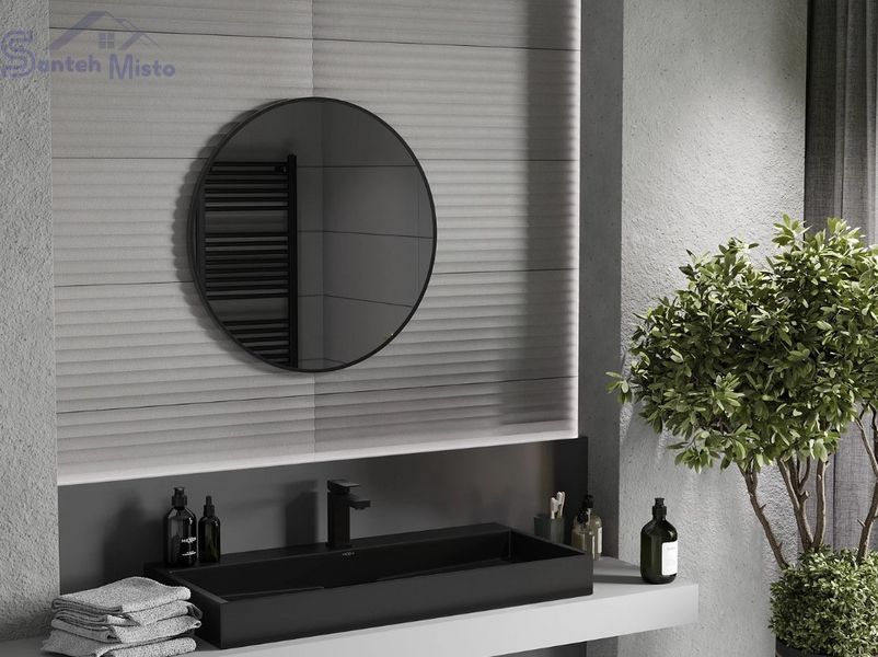 Зеркало MEXEN LOFT 70 BLACK круглое MEX-9850-070-070-000-70 фото