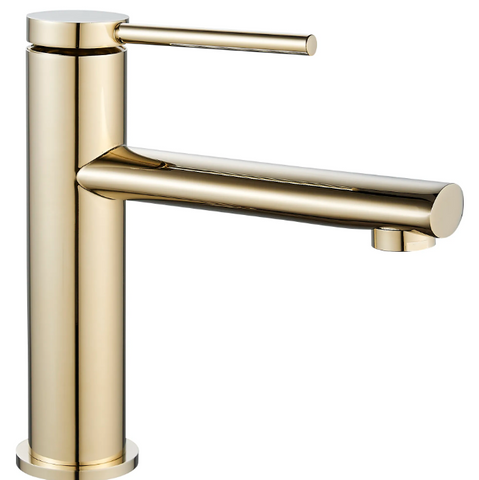Змішувач для раковини (умивальника) REA OVAL GOLD золото низький REA-B6515 фото