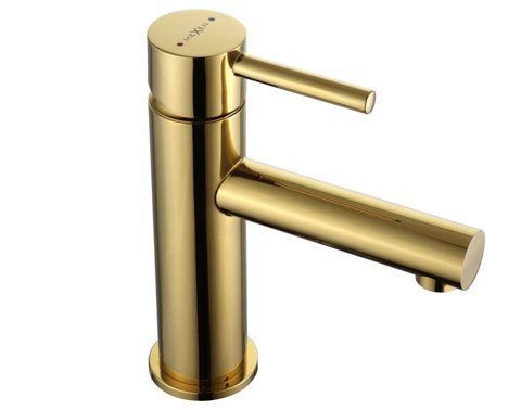 Змішувач для раковини (умивальника) MEXEN ELBA GOLD золотий низький MEX-74100-50 фото