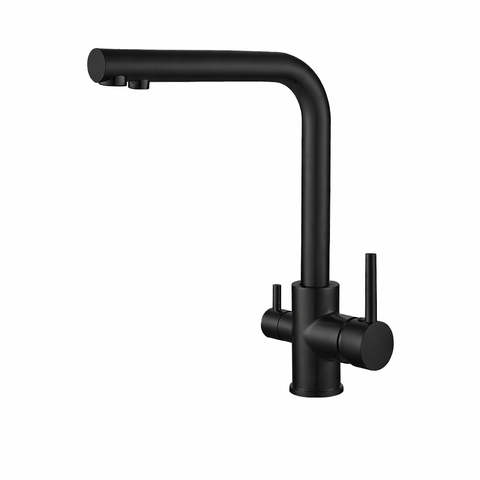 Смеситель для кухни VBI GEMINI BLACK на две воды VBI-055001BL фото