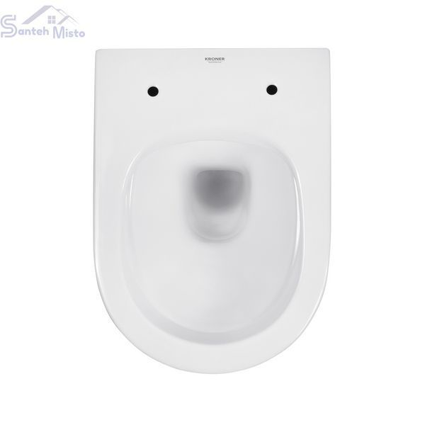 Комплект 4 в 1: Инсталляция GROHE Solido 3 в 1 3884966Q + Унитаз безободковый Kroner Harz WHI493736 RIMLESS с сиденьем Slim Duroplast / Soft-close / Quick relase KH493736WHIR (3884966KH493736) CV033601 фото