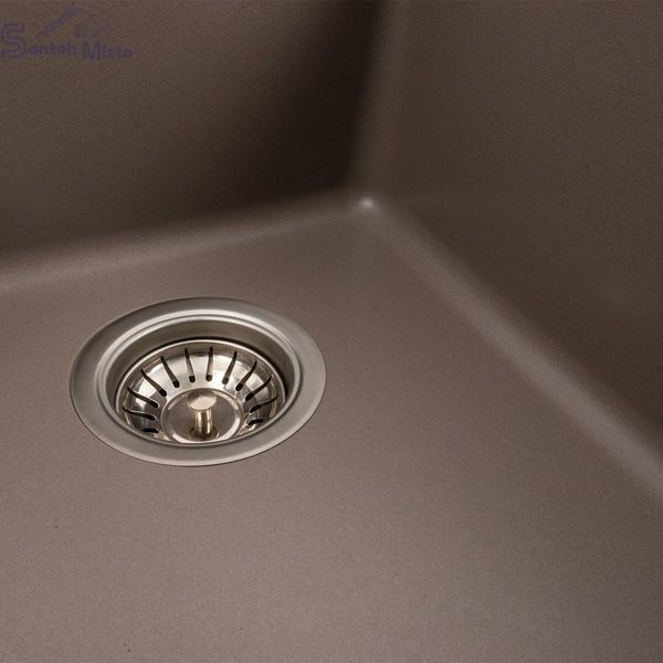 Гранитная мойка для кухни Platinum 9950 PANDORA матовая Дюна 41668 фото