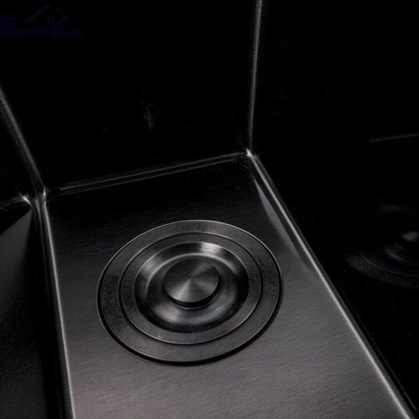 Кухонна мийка 25*40 PVD чорна VALESO Handmade (3,0/0,8) 53384 фото