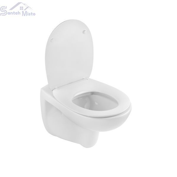 Унитаз подвесной безободковый Kroner Oker WHI533536 RIMLESS с сиденьем (KO533536WHIR) CV033120 фото