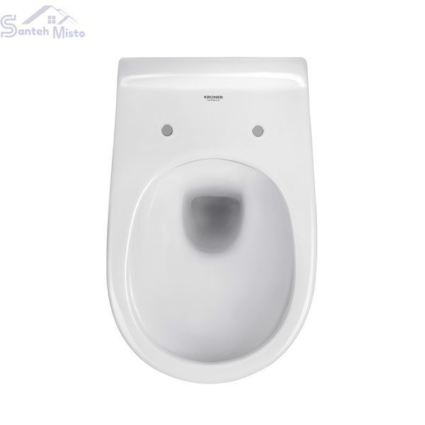 Унитаз подвесной безободковый Kroner Oker WHI533536 RIMLESS с сиденьем (KO533536WHIR) CV033120 фото