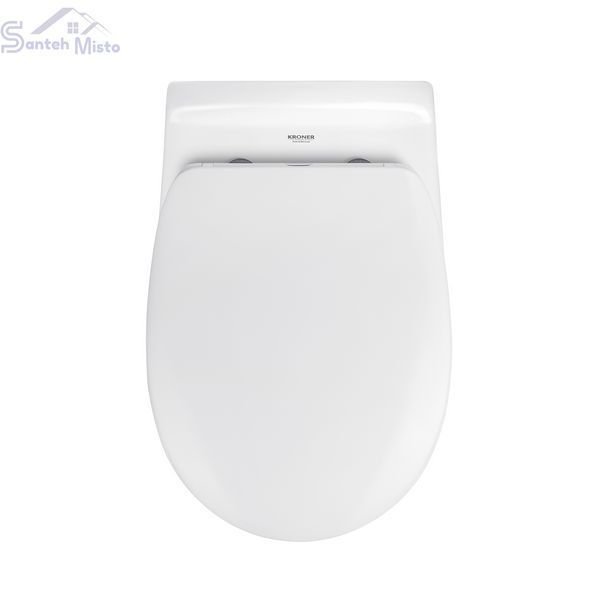 Унитаз подвесной безободковый Kroner Oker WHI533536 RIMLESS с сиденьем (KO533536WHIR) CV033120 фото