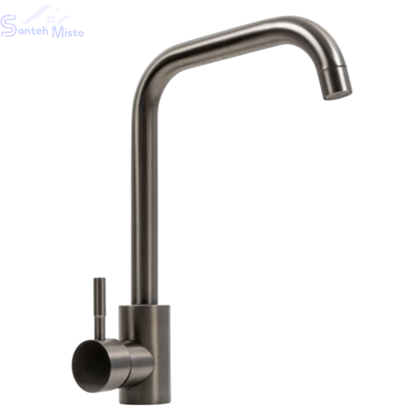 Комплект кухонної мийки Kraft HM 7546 NANO BLACK SM307 фото
