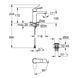 Смеситель для раковины Grohe QuickFix Dice ES M-Size 1018362430 с донным клапаном CV036192 фото 2