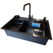 Комплект кухонної мийки Kraft HM 7546 NANO BLACK SM307 фото 8