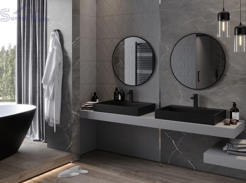 Дзеркало MEXEN LOFT 75 BLACK кругле MEX-9850-075-075-000-70 фото
