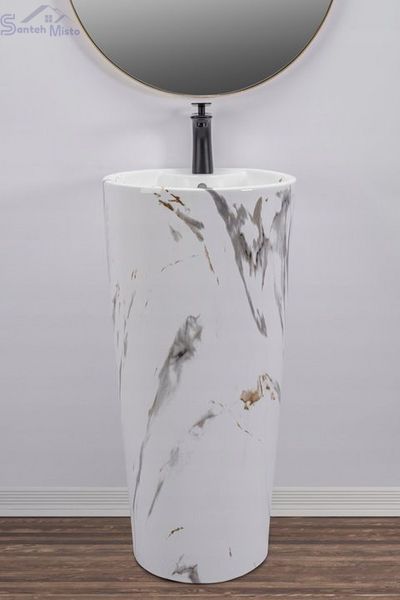 Умивальник (раковина) REA BLANKA MARBLE підлоговий REA-U8704 фото