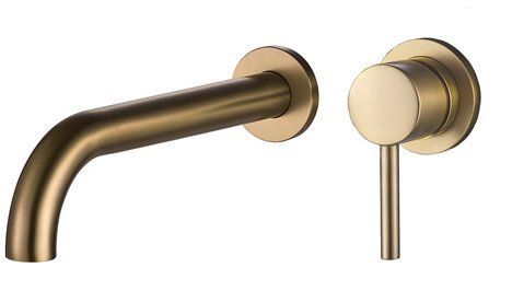 Змішувач для раковини VBI MILANO LONG BRUSHED GOLD прихованого монтажу VBI-050103BG фото