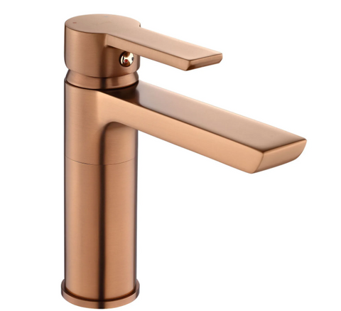 Змішувач для раковини (умивальника) REA ARGUS BRUSHED COPPER низький REA-B3005 фото